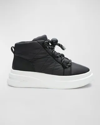 Igloo Puffy Lace-Up Snow Booties