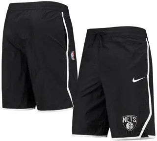 Men's Nike Black Brooklyn Nets Courtside Heritage Shorts