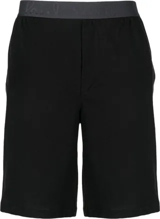 Logo-Waistband Organic-Cotton Lounge Shorts