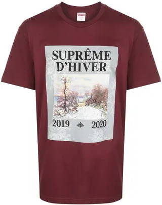 winter print T-shirt