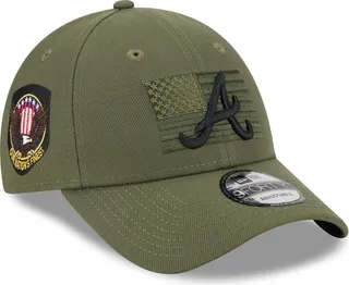 Men's New Era Green Atlanta Braves 2023 Armed Forces Day 9FORTY Adjustable Hat
