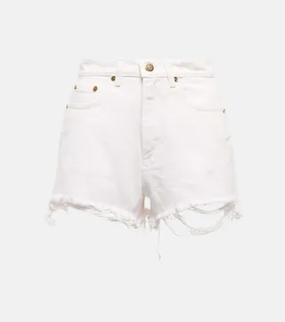 Journey high-rise denim shorts
