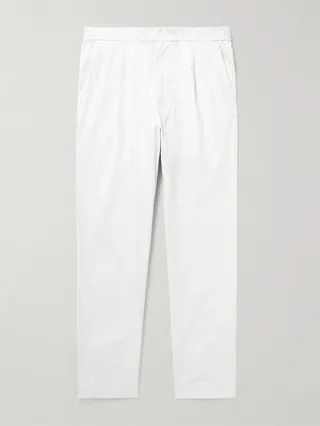 Sedgwick Straight-Leg Stretch-Cotton Poplin Trousers