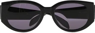Alexander McQueen Eyewear Graffiti Rectangular Frame Sunglasses