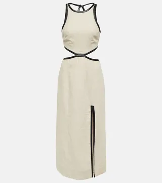 Delmore linen midi dress