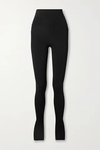 Khaite - Roonie Stretch-knit Skinny Pants - Black