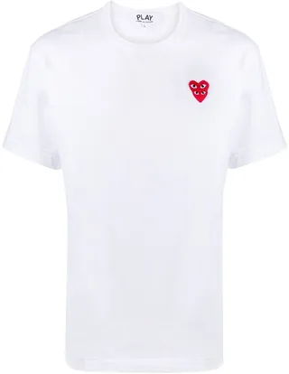 heart logo print T-shirt
