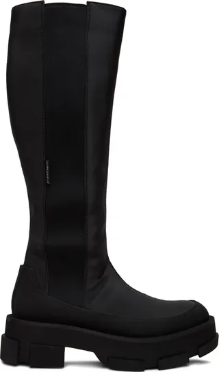 both Black Gao Platform Chelsea Boots
