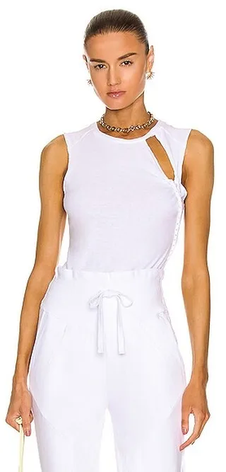 Noam Cliff Bodysuit in White