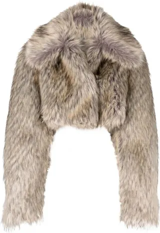 Faux-Fur Cropped Jacket