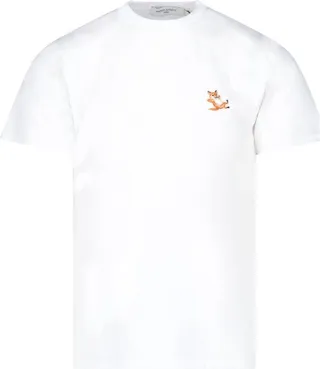 Maison Kitsuné Logo Printed Crewneck T-Shirt
