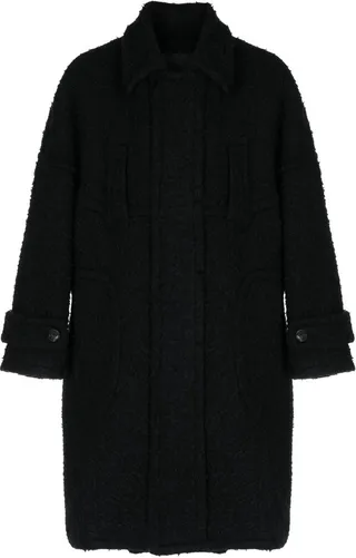 Heavy Bouclé single-breasted coat