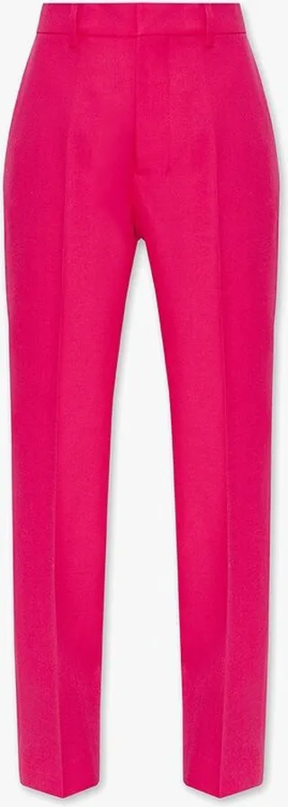 AMI High-Waisted Pleated Trousers