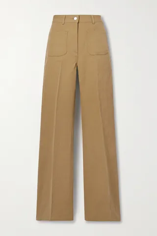 Loro Piana - Danbeth Linen And Cotton-blend Canvas Straight-leg Pants - Brown