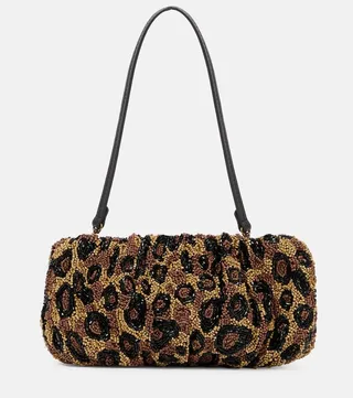 Bean beaded shoulder bag
