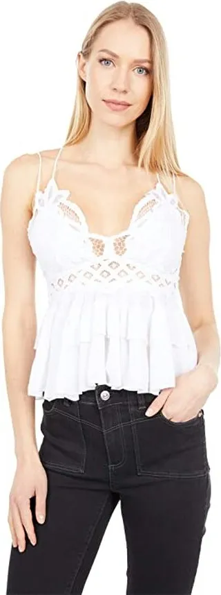 Free People Adella Cami (White) Women's Clothing