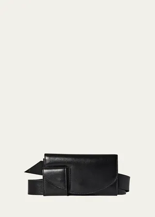 Horizontal Belt Bag in Calf Leather
