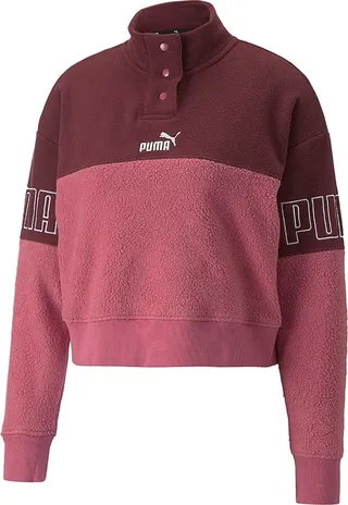 Puma Puma Power Winterized HalfPlacket Crew Sweatshirt