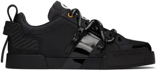 Dolce & Gabbana Black Portofino Sneakers