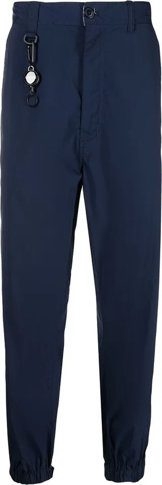 Logo-Patch Straight-Leg Trousers