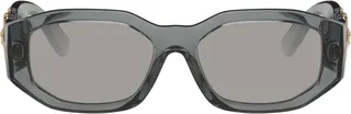 Versace Gray Medusa Biggie Sunglasses