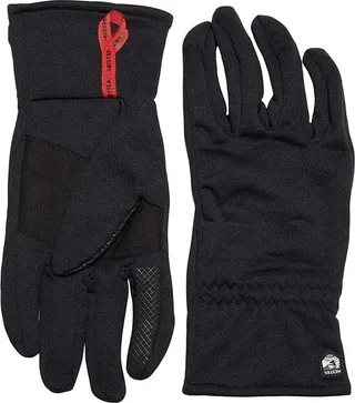 Hestra Touch Point Fleece Liner Five Finger (Black) Ski Gloves