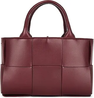 Bottega Veneta Mini Arco Tote in Wine