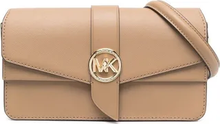 Leather Logo-Plaque Bag