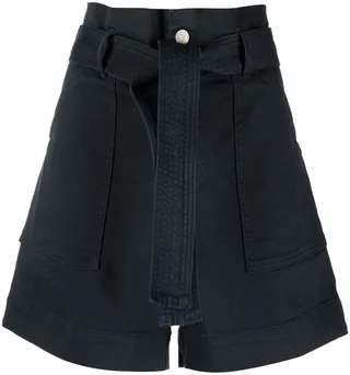Paperbag-Waist Shorts