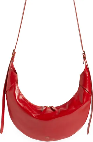Medium Alessia Leather Shoulder Bag