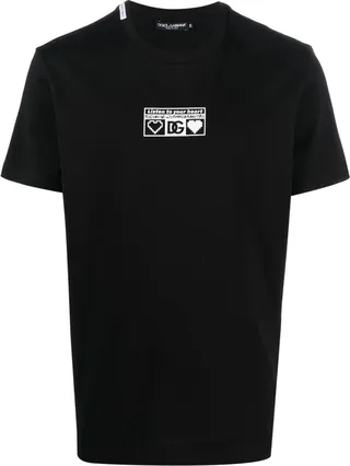logo-print cotton T-shirt