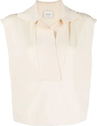 Ribbed-Knit Cotton Top