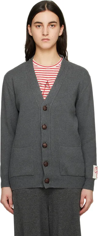Golden Goose Gray Patch Cardigan