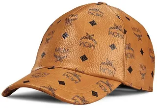 Visetos Monogram Leather Baseball Cap