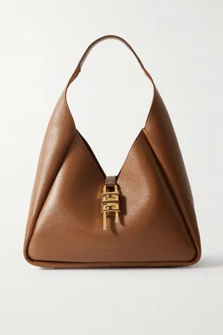 Givenchy - Hobo Textured-leather Shoulder Bag - Brown