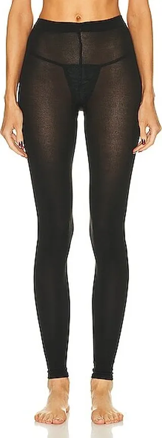 Wolford Cashmere Silk Tight Legging in Black