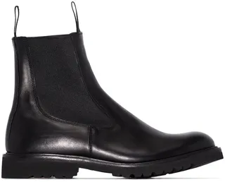 Slip-On Leather Boots