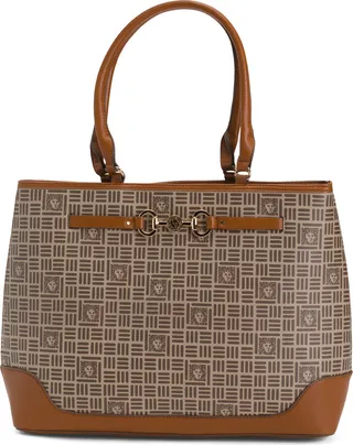 Large Lion Logo Horsebit Tote