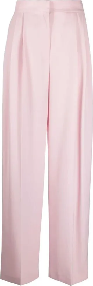 Pleated High-Waisted Trousers