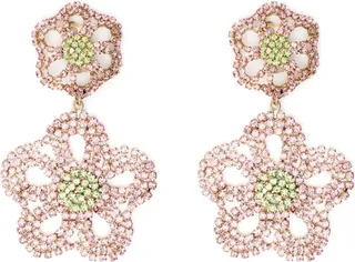Fiordaliso crystal-embellished drop earrings