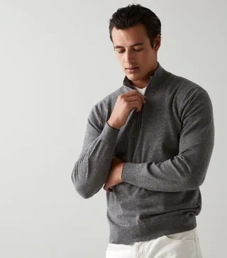 Brunello Cucinelli Cashmere Half-Zip Sweater