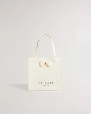 Plain Bow Small Icon Bag in Ivory