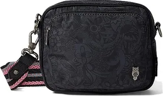 Sakroots Eco-Twill Westwood Crossbody (Black Spirit Desert) Handbags
