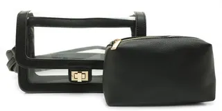 Jessie Vegan Leather Stadium Crossbody Bag