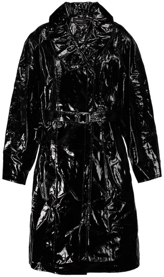 Epanima vinyl trench coat