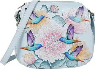 Anuschka Convertible Medium Bag 691 (Rainbow Birds) Handbags