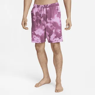 Men's Nike Yoga Dri-FIT 7" Unlined Shorts in Red