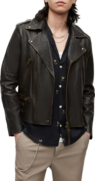 Luca Leather Biker Jacket