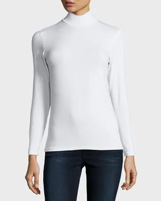 Soft Touch Mock Turtleneck Top
