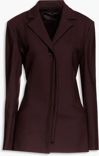 Wool-blend blazer